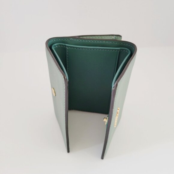 Coach CR799 Smooth Leather Micro Wallet Sage Mini Clutch - Picture 6 of 7